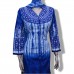 Fair Lady’s New Fashionable Shalwar Kameez with Cotton Indigo Print and tie dye along with Tie Dye Cotton Dupatta